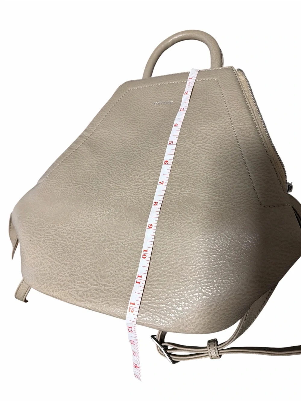 Matt & Nat Taupe Beige Top-Handle Backpack